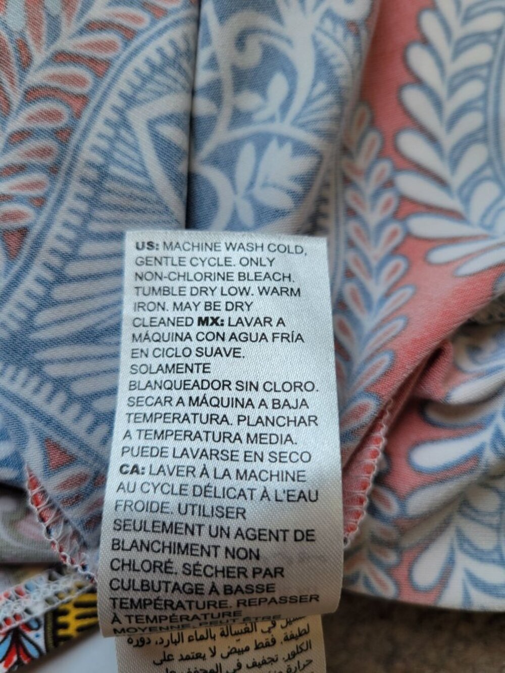 Chico's shift dress a bold medallion and geometric border print Size 12 Career - Picture 12 of 12